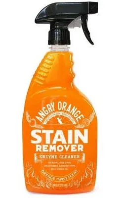 Angry Orange Cat Friendly Stain Remover, Fresh Scent, 24oz, Multi-Surface Cleane