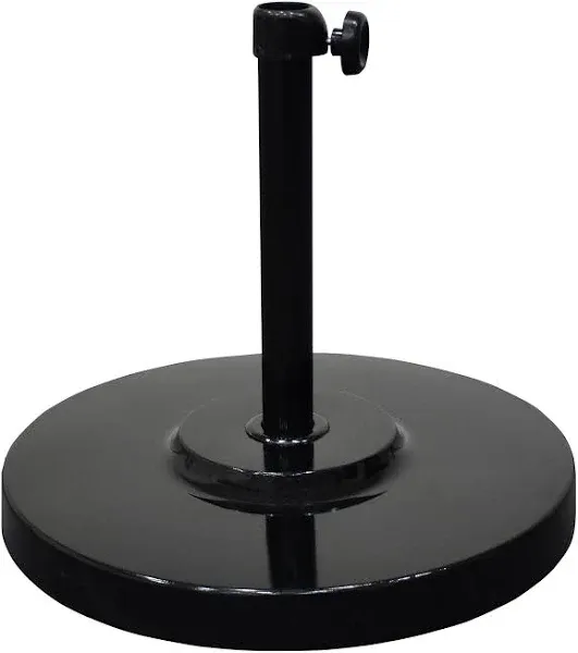 California Umbrella - 50LBS - Umbrella Base Umbrella - Steel Cover with Concrete - Black -  - CFMT160-BLACK