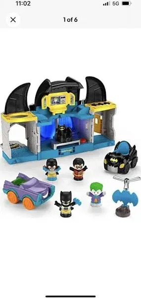 DC Super Friends ​Little People Deluxe Batcave Batman playset Discontinued Joker