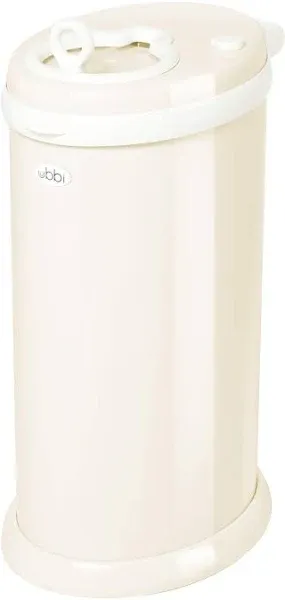 Ubbi Steel Diaper Pail, Odor Locking, No Special Bag Required, Ivory