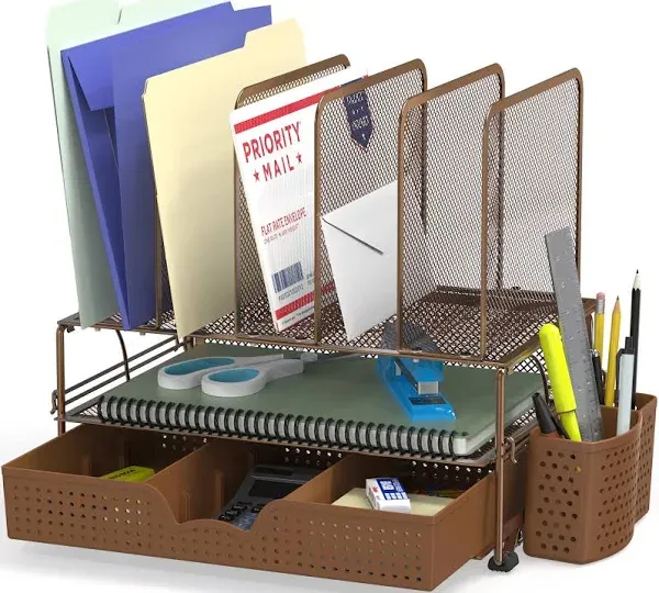 SimpleHouseware Mesh Desk Organizer