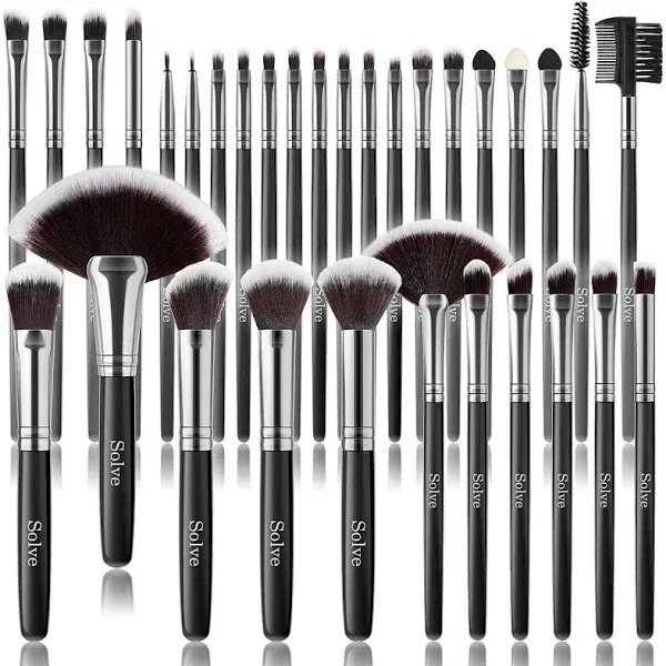 Makeup Brush Set,  32 Pieces Professional Makeup Brushes Wooden Handle Cosmetics