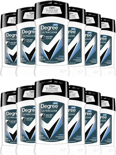 Degree Men UltraClear Black White Antiperspirant Deodorant, 2.7 oz, Twin Pack