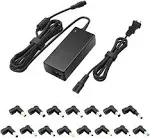 65w 45w Universal Laptop Charger AC Adapter Power Supply Cord Compatible with...