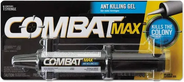 Combat Max Ant Killing Gel, Indoor and Outdoor Use, 0.95 Oz (1 Syringe) C0