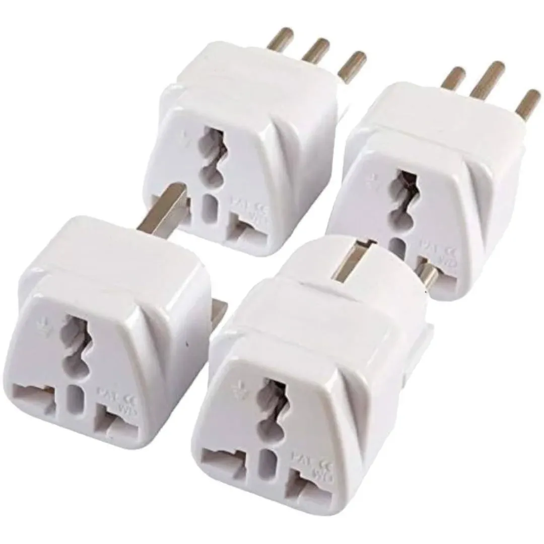 European Travel Adapter Plug Set – Pack of 4 Universal USA to Europe Outlet ...