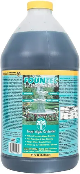 FOUNTEC - POWERFUL FOUNTAIN ALGAE TREATMENT &amp; MORE, 64 OZ (EASYCARE - 50064)