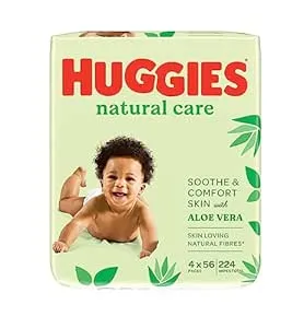 Huggies Natural Care Baby Wipes - 12 Packs (56 Wipes Per Pack, Total 672 Wipes) by Huggies