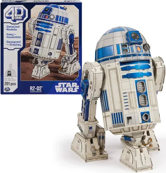 ‼️ NEW STAR WARS R2-D2 Cardstock Model Kit 201 Pieces 4D Build Kids Activity