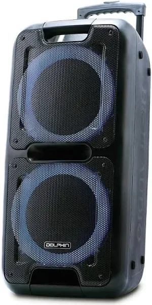 Dolphin Audio SP2100-RBT 10-Inch Dual Rechargeable Party Speaker