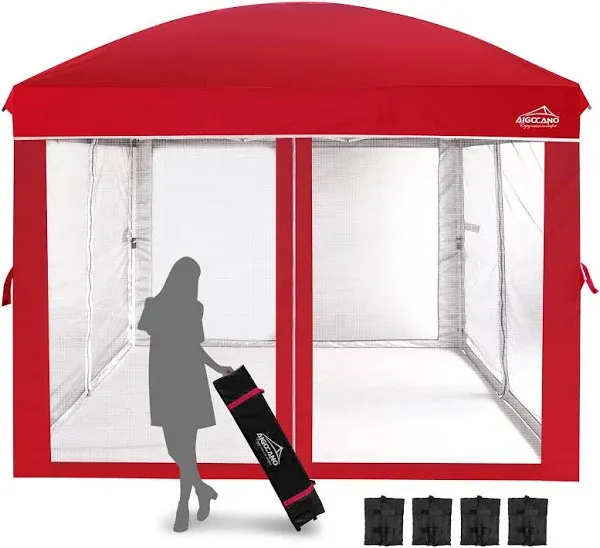 Outdoor 10' x 10' Pop-Up Canopy Tent, Size: 9.8