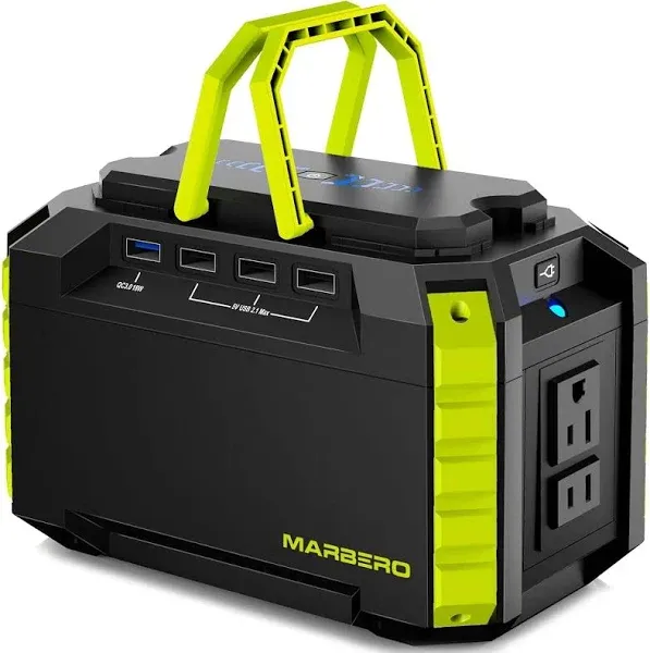 MARBERO Portable Power Station 150Wh Camping Solar Generator Laptop Charger