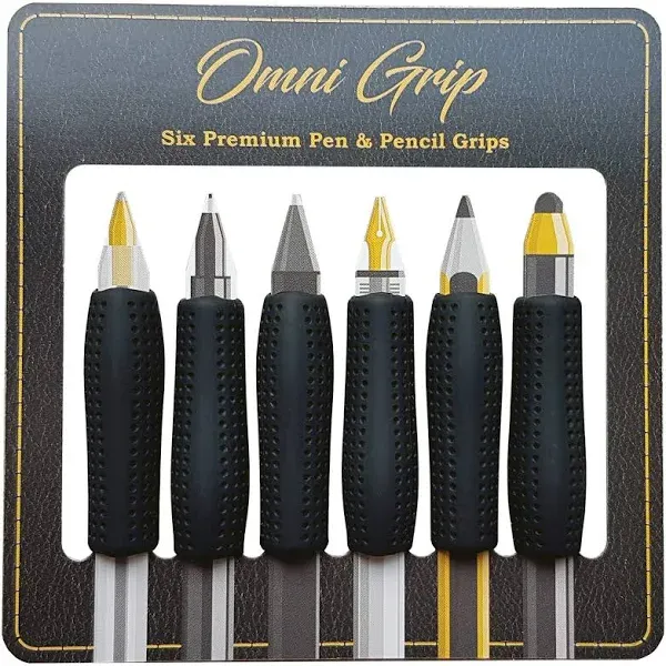 Omni Grip 6 Pack with Pen and Pencil Comfort Grips [NEW]