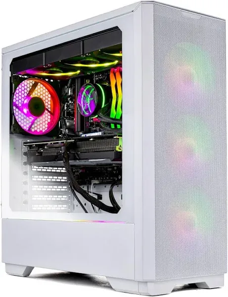 Skytech Eclipse Lite Gaming PC, Intel i7 13700K 3.4 GHz (5.4GHz Turbo Boost), NVIDIA RTX 4070 Ti Super 16GB GDDR6X, 2TB SSD, 32GB DDR5 RAM 5600, 850W Gold ATX 3.0 PSU, 360mm AIO, Wi-Fi, Win 11 Home