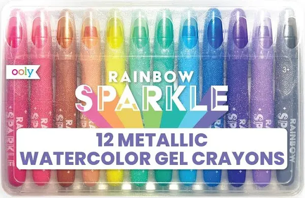 Ooly Rainbow Sparkle Metallic Watercolor Gel Crayons