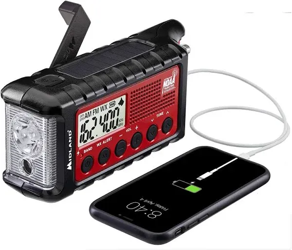 Midland ER310 Emergency Hand Crank Radio w/ Flashlight