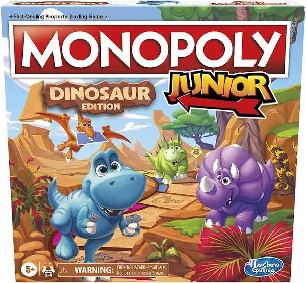 Monopoly Junior Dinosaur Edition 4 Whos Your Token Cards Replacement Game Piece