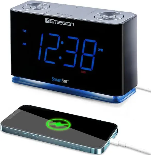 Emerson Radio SmartSet PLL Radio Alarm Clock