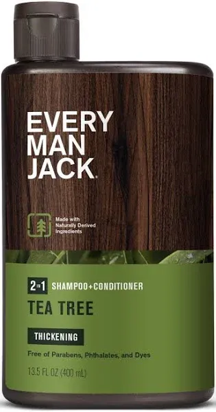 Every Man Jack  2-In-1 Thickening Shampoo And Conditioner  1 Each  13.5 Oz