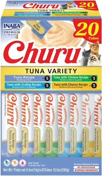 Inaba Churu Chicken Variety Pack 50-Count, Cat Treat