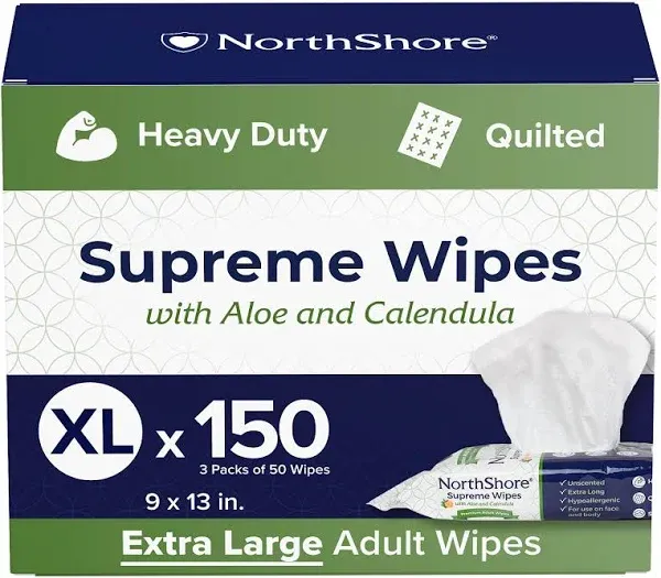 NorthShore Supreme Quilted Adult Cleansing Wipes