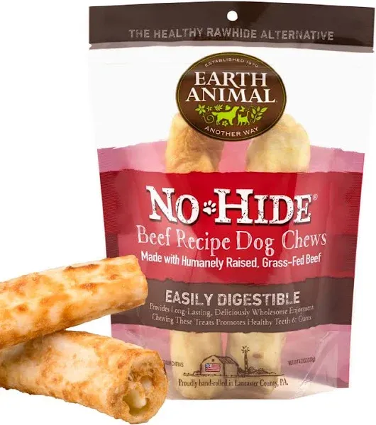 Earth Animal No-Hide Beef Single Chew for Dogs