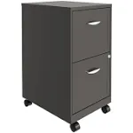 Hirsh SOHO 2-Drawer 18" Deep Vertical File Cabinet With Casters, Letter