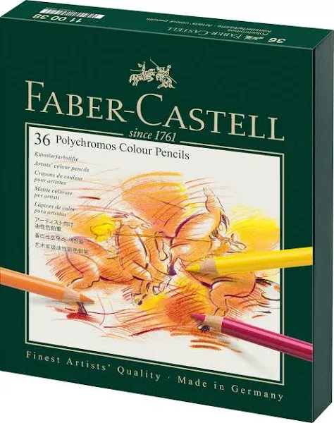 Brand New Original Faber-Castell Polychromos 36 Pencil Studio Set - FREE SHIP