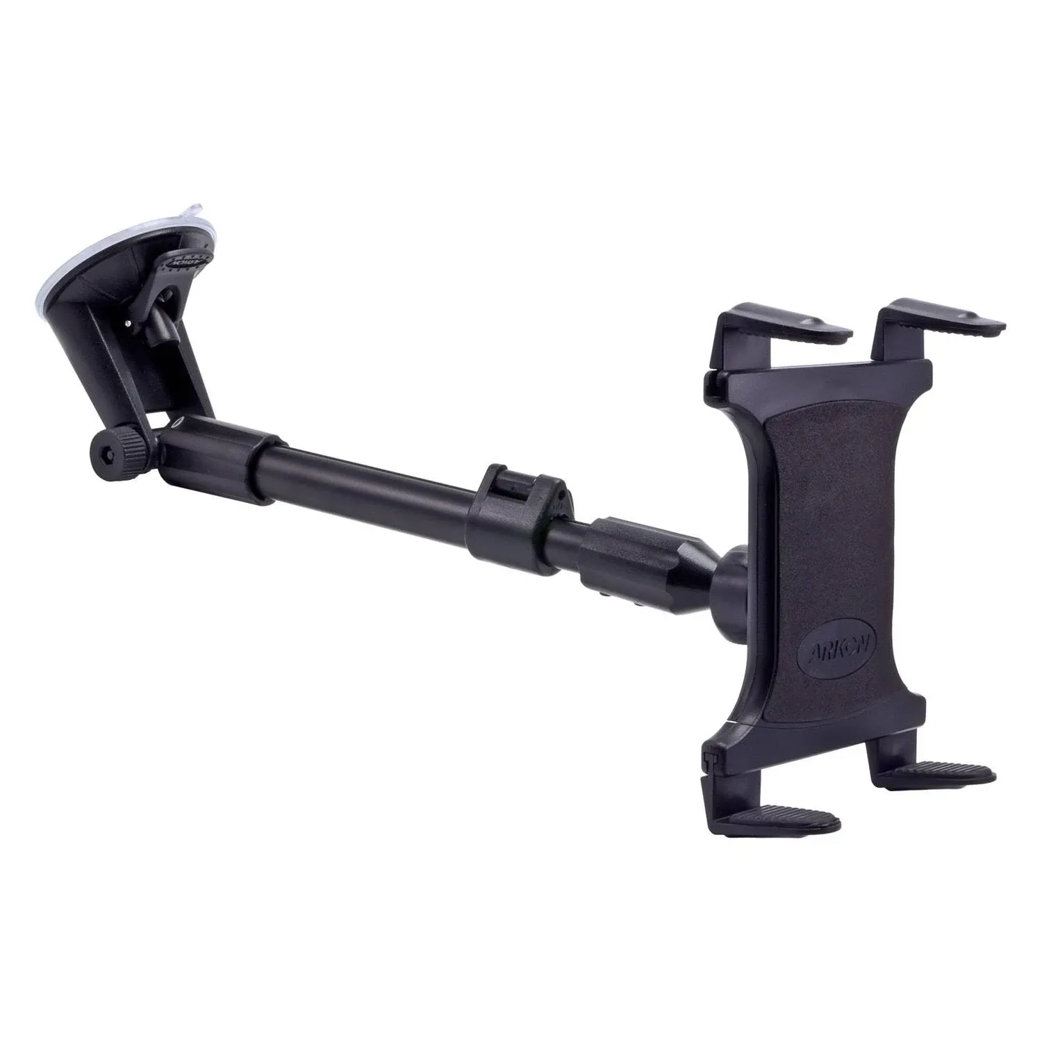 ARKON Mounts - Versatile Tablet Holder for Car | Premium Car Tablet Holder Design | Extendable Arm | Windshield Suction | Tablet Car Mount | Securely Fits Most Tablets 7 to 18.4 inches in Screen Size