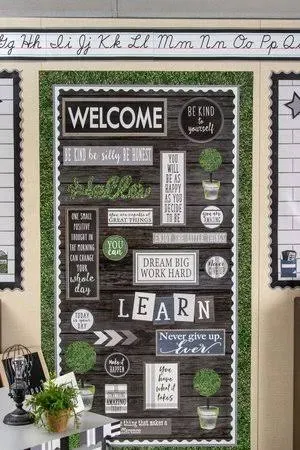 Teacher Created Resources Modern Farmhouse Wall Decor Bulletin Board Set