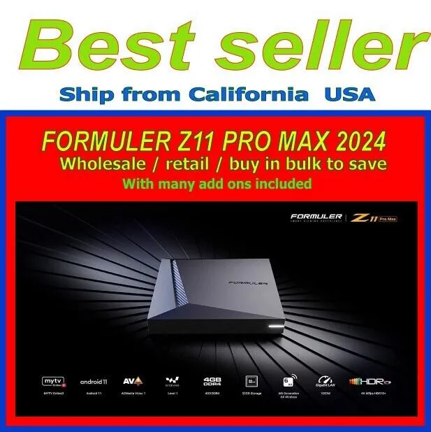 Formuler Z11 Pro Max Android 11 Wireless AX 2x2 Gigabit LAN 4GB Ram 32GB ROM 4K