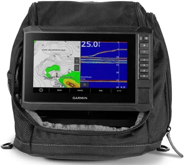 Garmin ECHOMAP UHD2 93sv Livescope Ice Fishing Bundle #010-02688-30