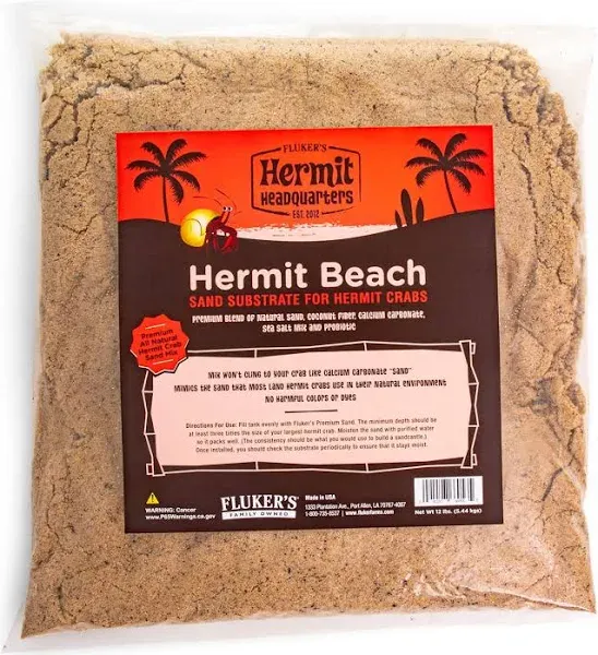 Hermit Crab Sand Substrate Mixture 6 Pounds Bury Burrowing All Natural - Best