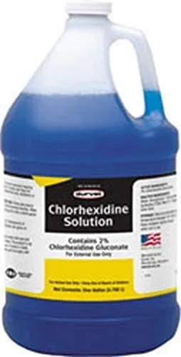 Chlorhexidine 2% for Horses &amp; Dogs, One Gallon 1 gallon - Shipping Not To CA