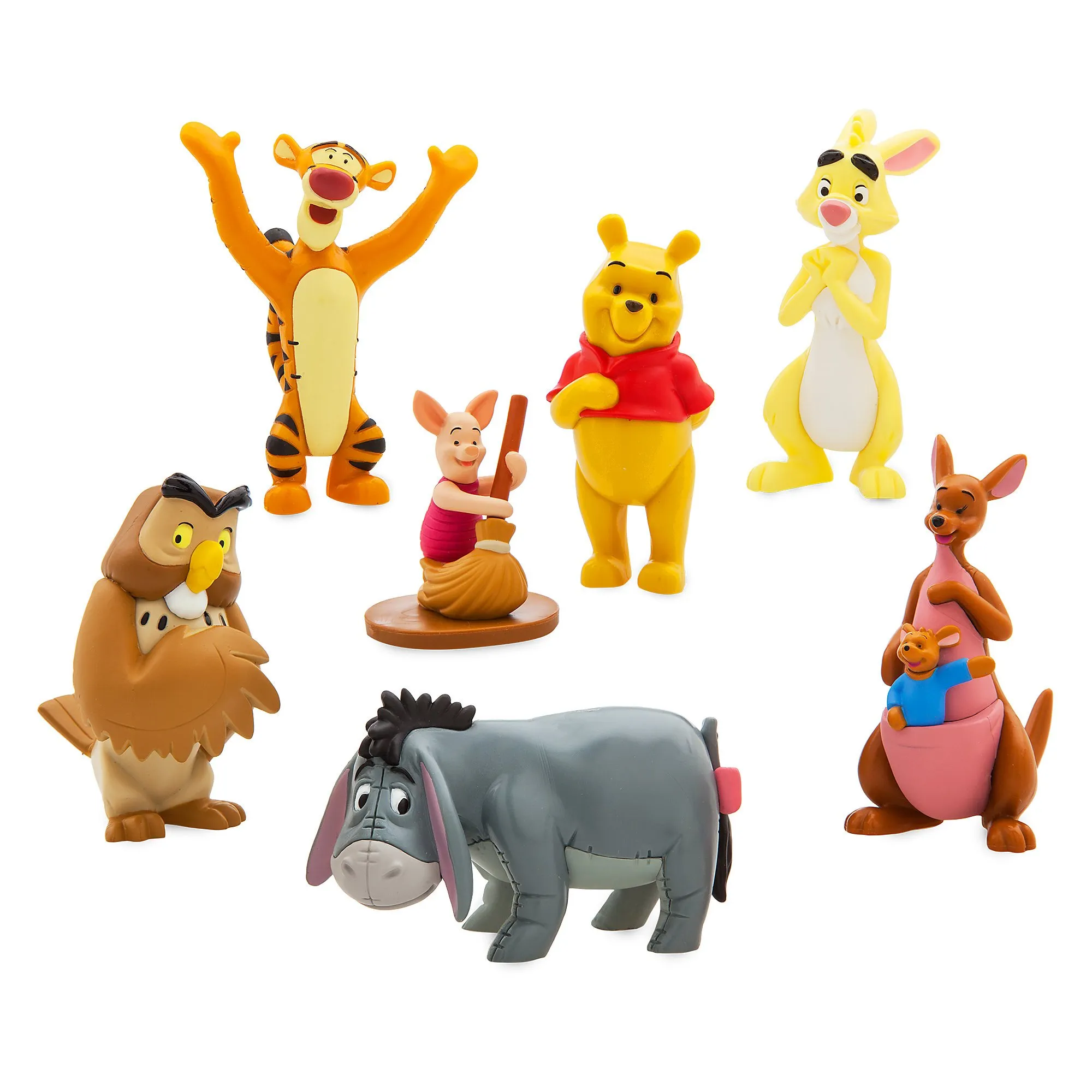 Disney Parks Winnie The Pooh 7 Figure Set Cake Toppers - Tigger, Piglet, Eeyore