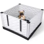 EZwhelp EZclassic 28"x28" Puppy Dog Whelping Box Playpen w/Rails & Liner, Black