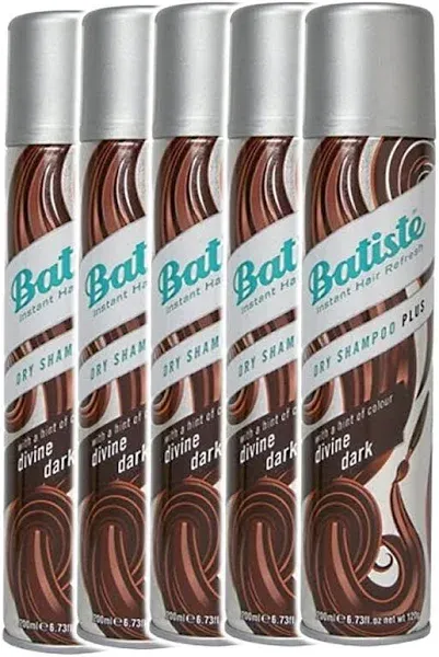 Batiste Dry Shampoo, Dark &amp; Deep Brown 6.73 oz ( Pack of 2)