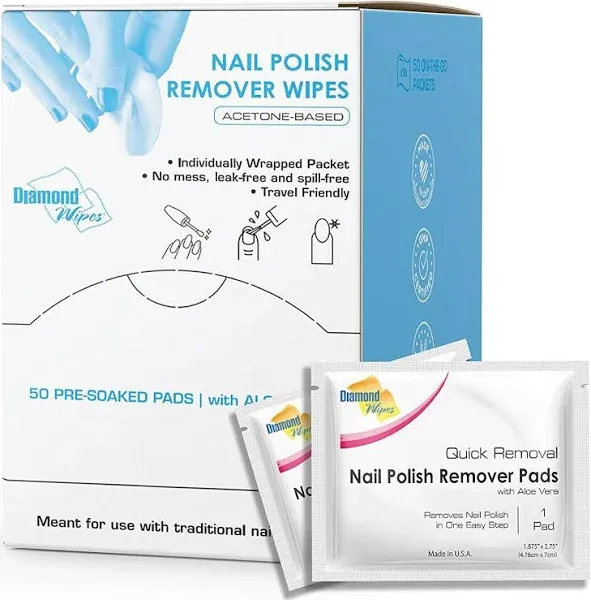 Diamond Wipes Nail Polish Remover Pads