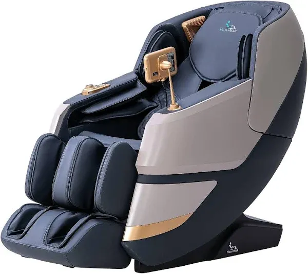 MassaMAX MT339 4D Massage Chair, Full Body Shiatsu Recliner with Electric Extendable Footrest, Zero Gravity, SL Track, Deep Yoga Stretch, Foot