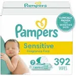 Pampers Sensitive Baby Wipes - 392 count