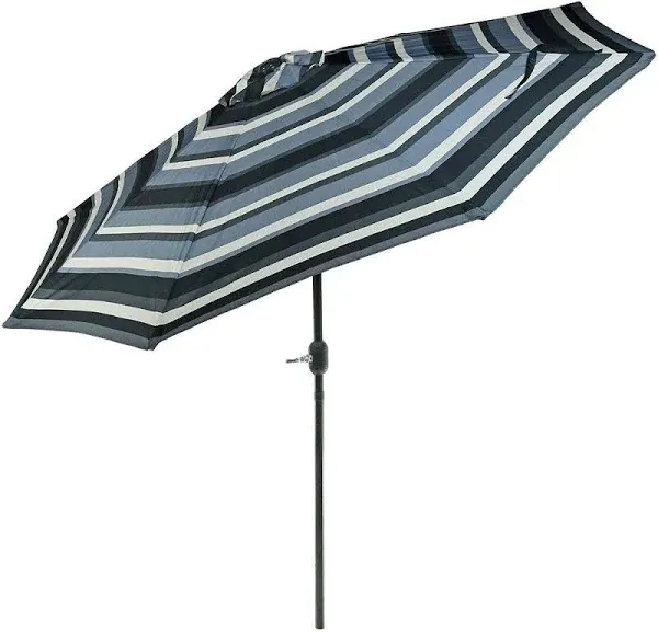 9 ft Aluminum Patio Umbrella with Tilt and Crank - Catalina Beach by Sunnydaze