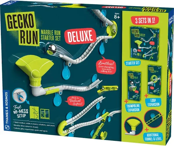 Thames & Kosmos Gecko Run Marble Run Deluxe Starter Set