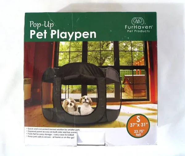 FurHaven Pet Portable Mesh Pet Playpen