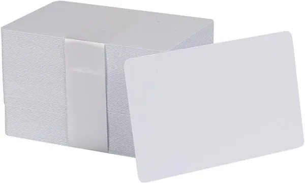 easyIDea 100 x 20 Mil CR80 PVC Cards - White