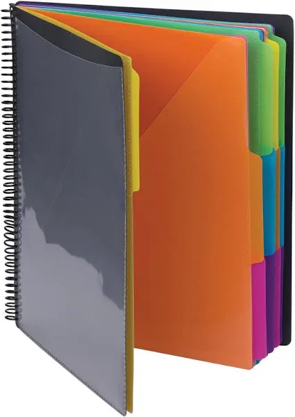 Smead Poly Project Organizer 24 Letter-Size Sleeves