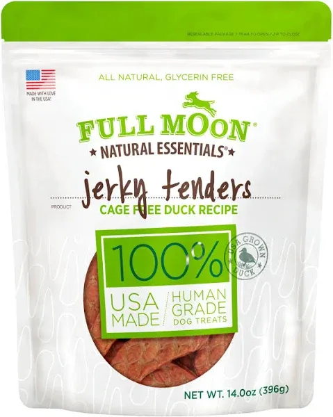 Full Moon Essentials Duck Jerky Tenders Dog Treats, 14 oz.