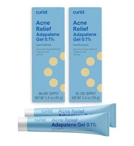 Curist Adapalene 0.1% Acne Gel Topical Retinoid Acne Medicine