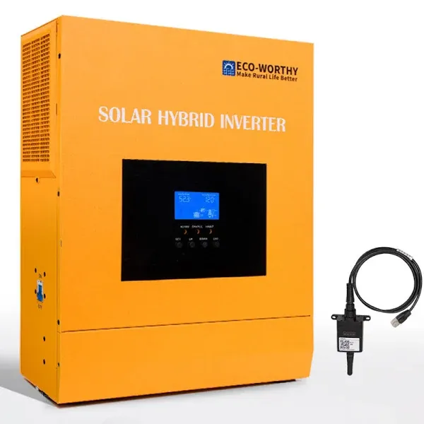 Eco Worthy 48v 5000w Hybrid Solar Charge Inverter American Version 48v Dc-110v Ac With Wire And Wifi Module Chinese Factory - Buy 48v 5000w Hybrid Inverter,Hybrid Inverter With Mppt Controller,All In One Solar Inverter Product on Alibaba.com