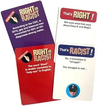 Right Or Racist Party Game About Stereotypes By ROR Games Excellent Condition