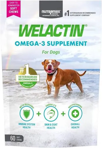 Welactin Daily Omega-3 Soft Chews for Dogs